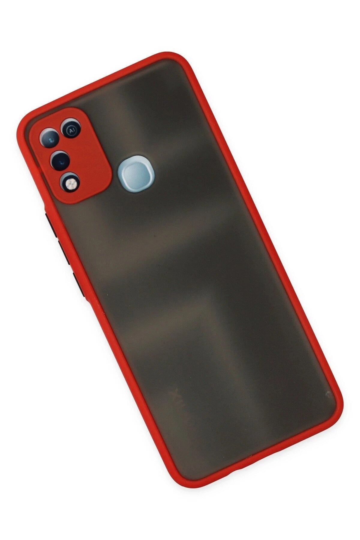 Mey İthalat® İnfinix Hot 10 Play Kılıf Montreal Silikon Kapak - Kırmızı