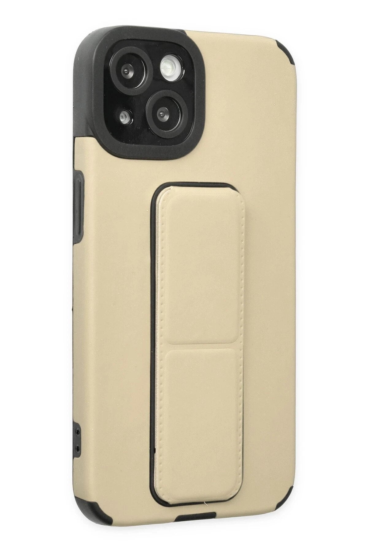 Mey İthalat® iPhone 14 Plus Kılıf Mega Standlı Silikon - Gold