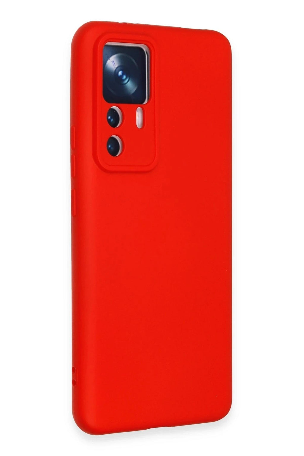 Mey İthalat® Mi 12T Pro Kılıf Nano içi Kadife Silikon - Kırmızı