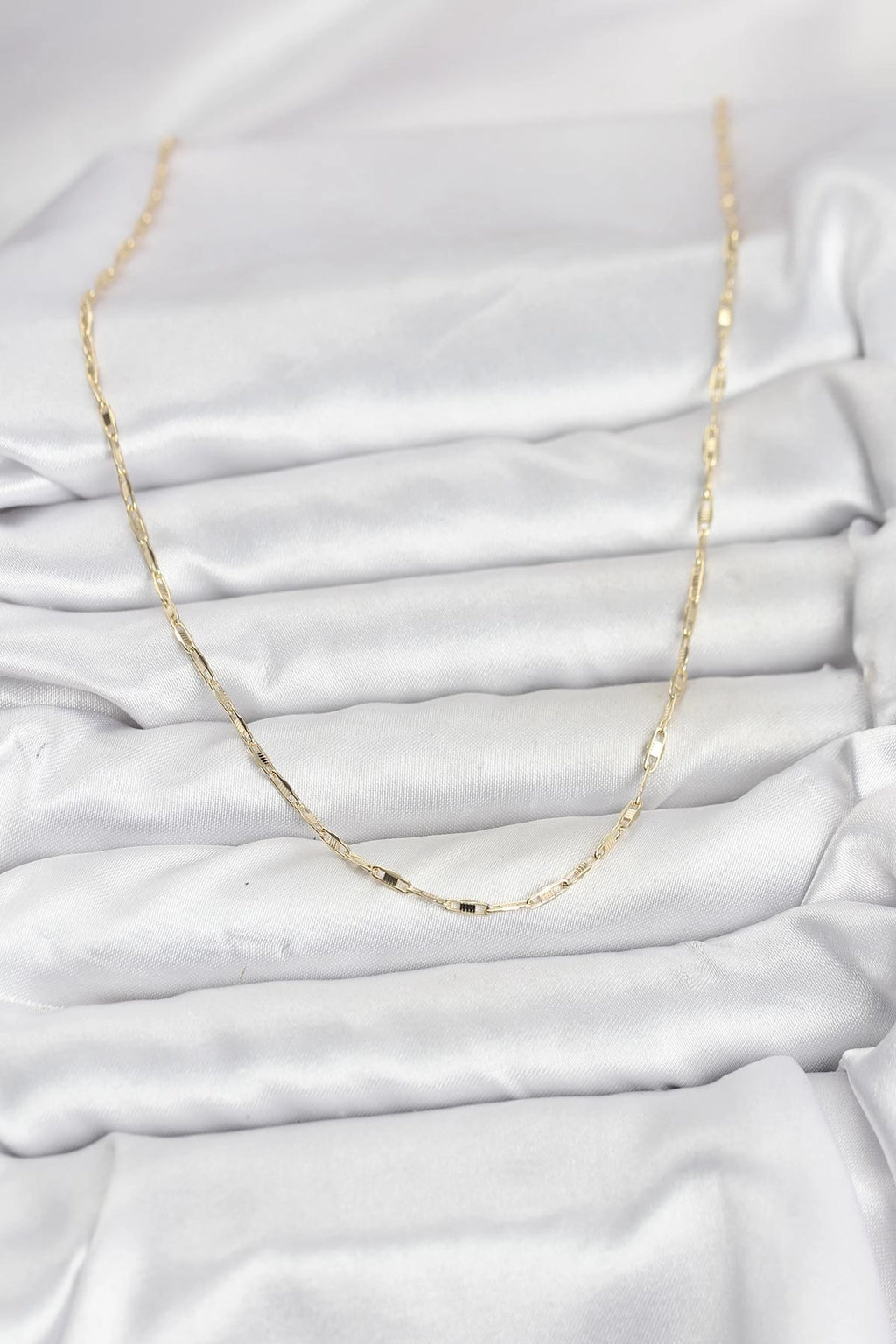 Mey İthalat® CM 14K Gold Renk Pirinç Ataç Zincir 60 cm Kadın Kolye