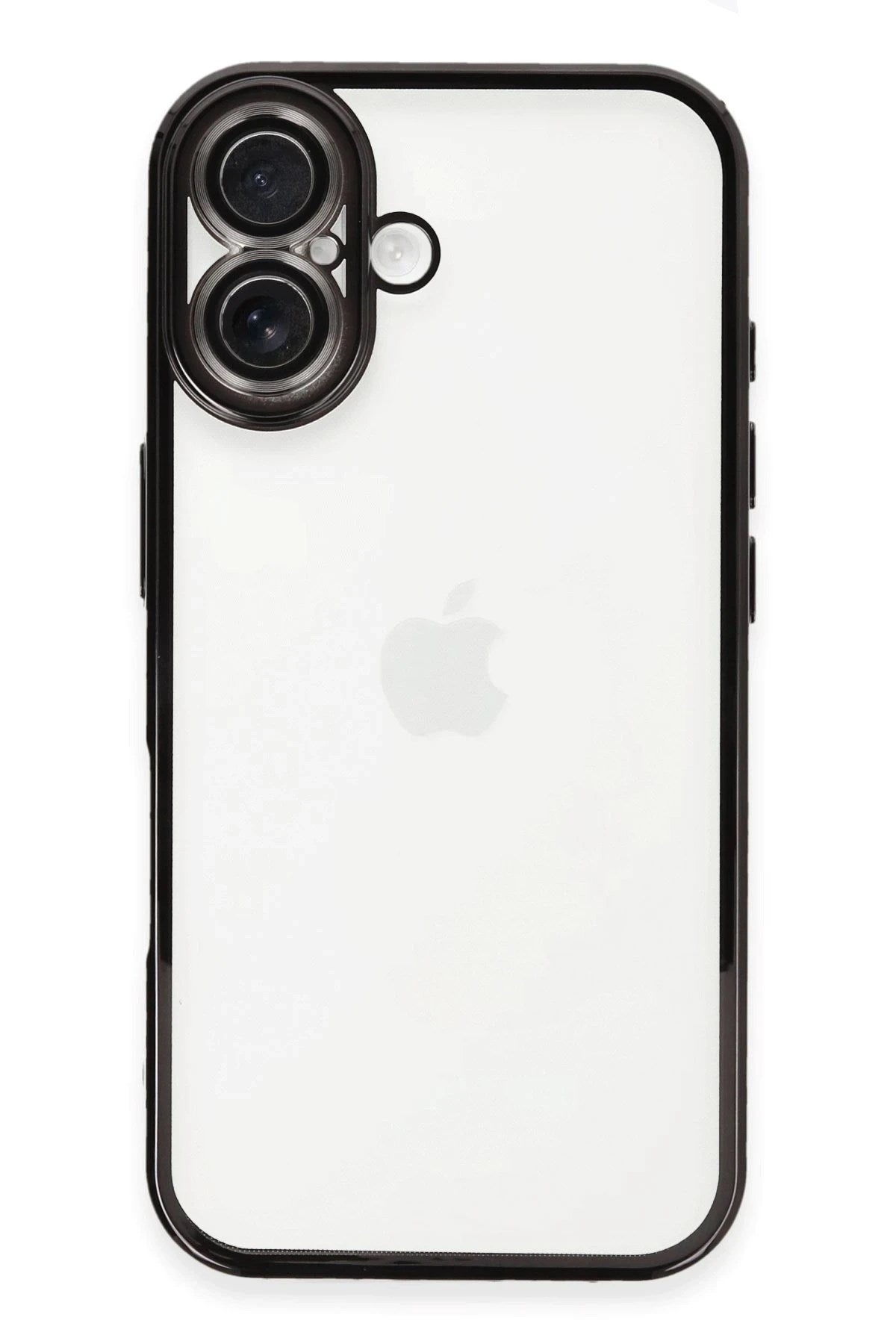 Mey İthalat® iPhone 16 Kılıf Lensli Silikon - Siyah
