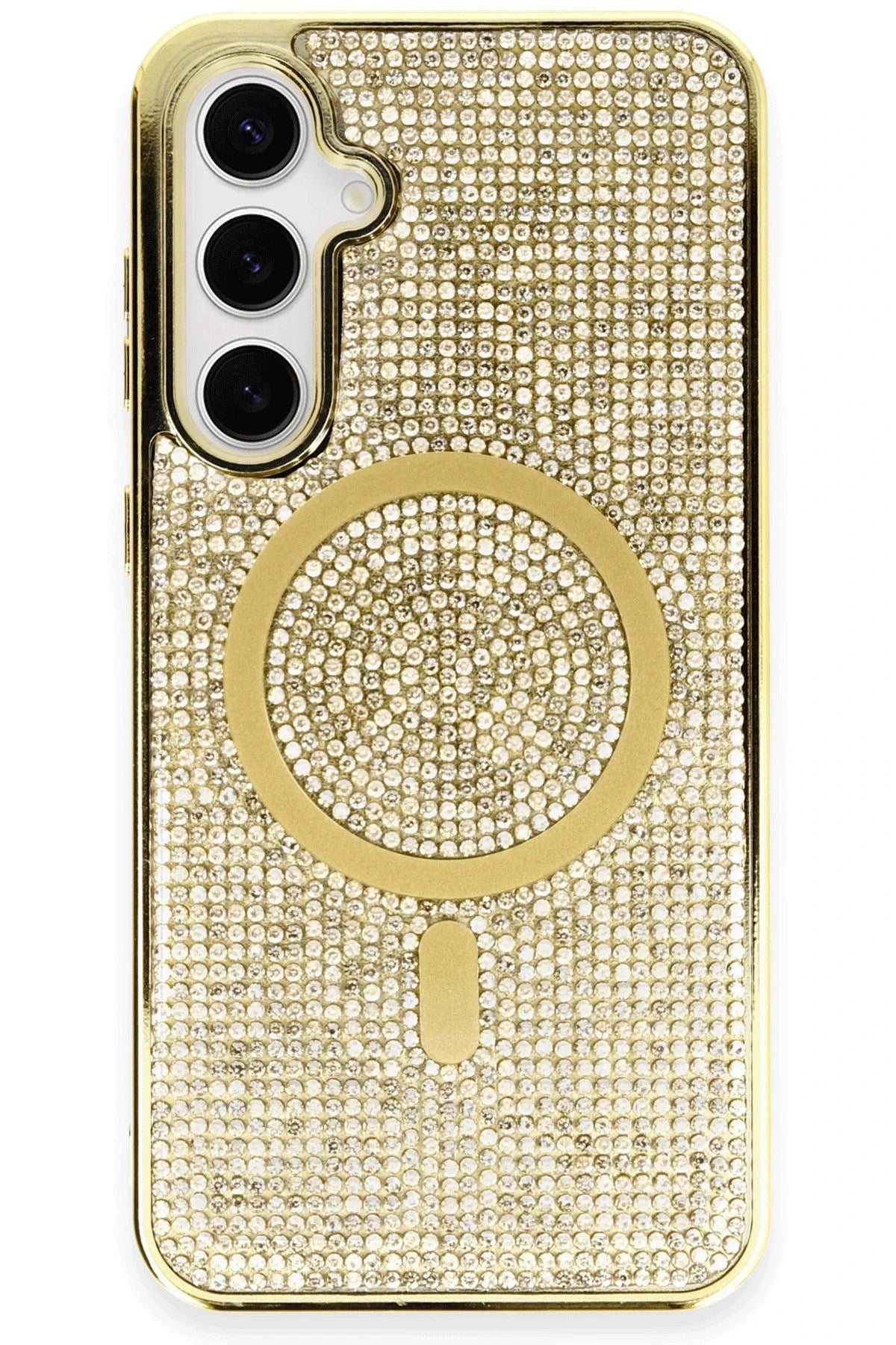 Mey İthalat® Samsung Galaxy S23 Kılıf Helen Magsafe Kapak - Gold