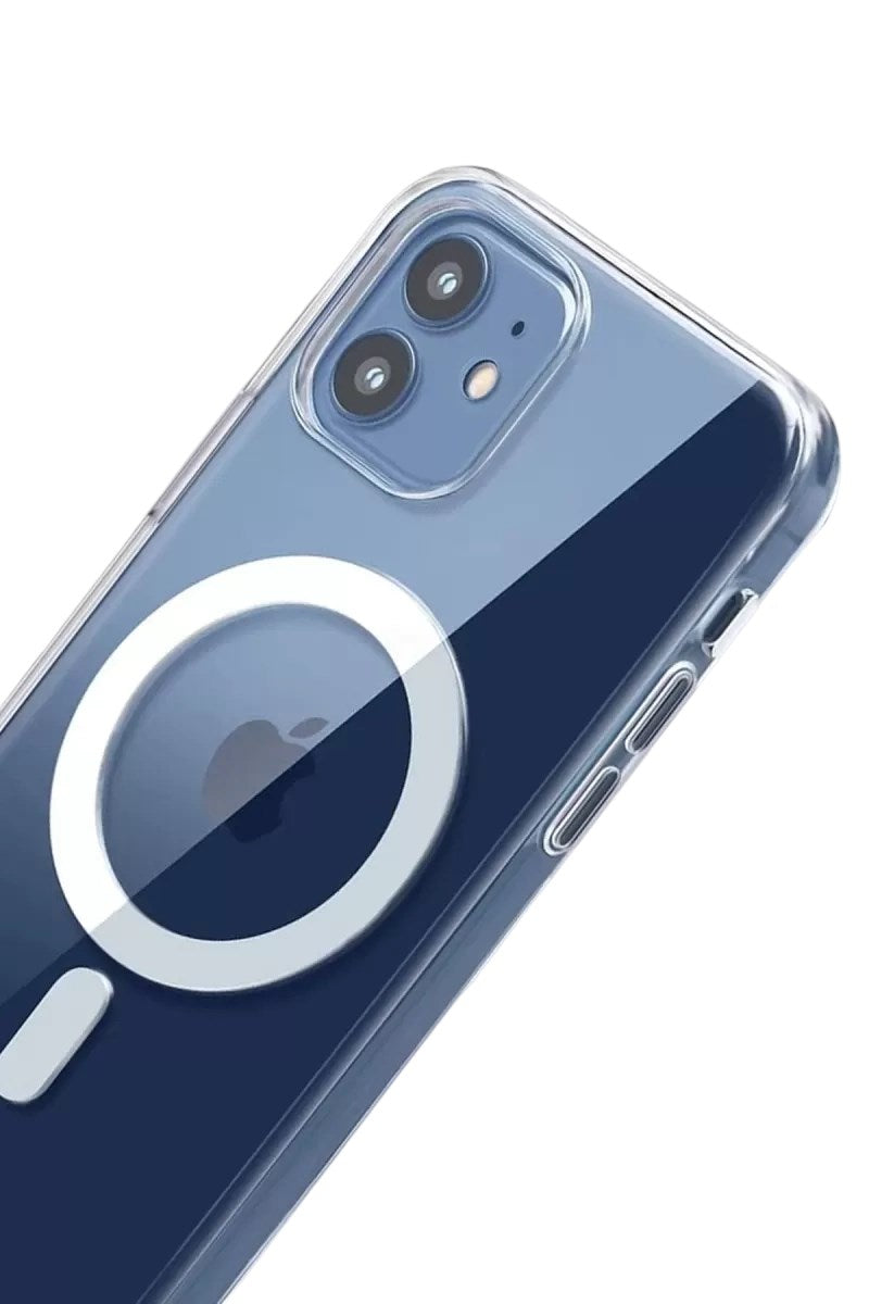 Mey İthalat® iPhone 12 Combo Sert Şeffaf Magsafe Kapak - Şeffaf