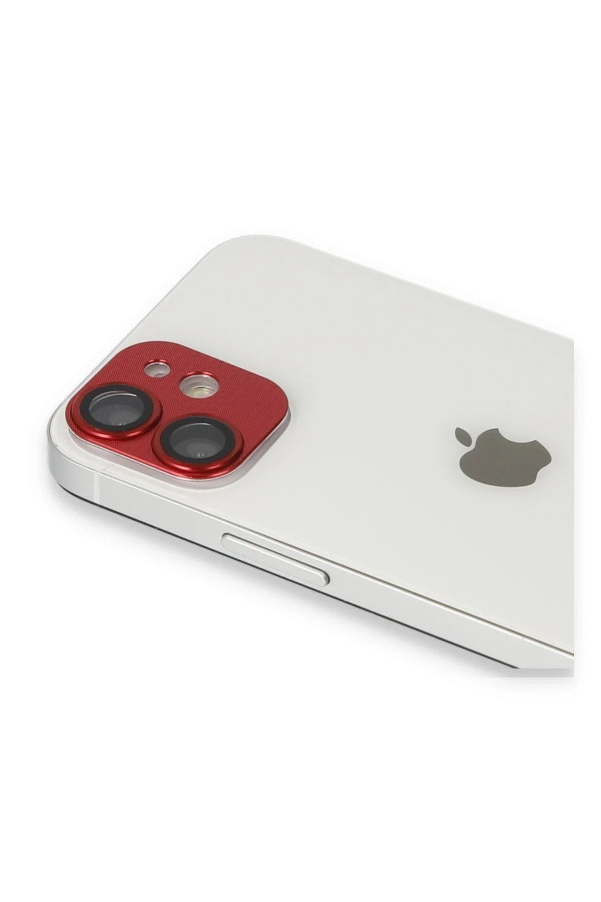 Mey İthalat® iPhone 11 Pers Alüminyum Kamera Lens - Kırmızı