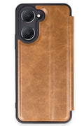 Mey İthalat® Vivo Y18 Kılıf Flip Cover - Taba