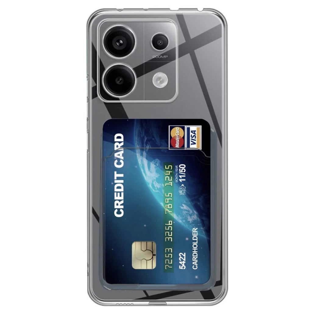 Mey İthalat® Poco X6 Kılıf Kart Şeffaf Silikon - Şeffaf