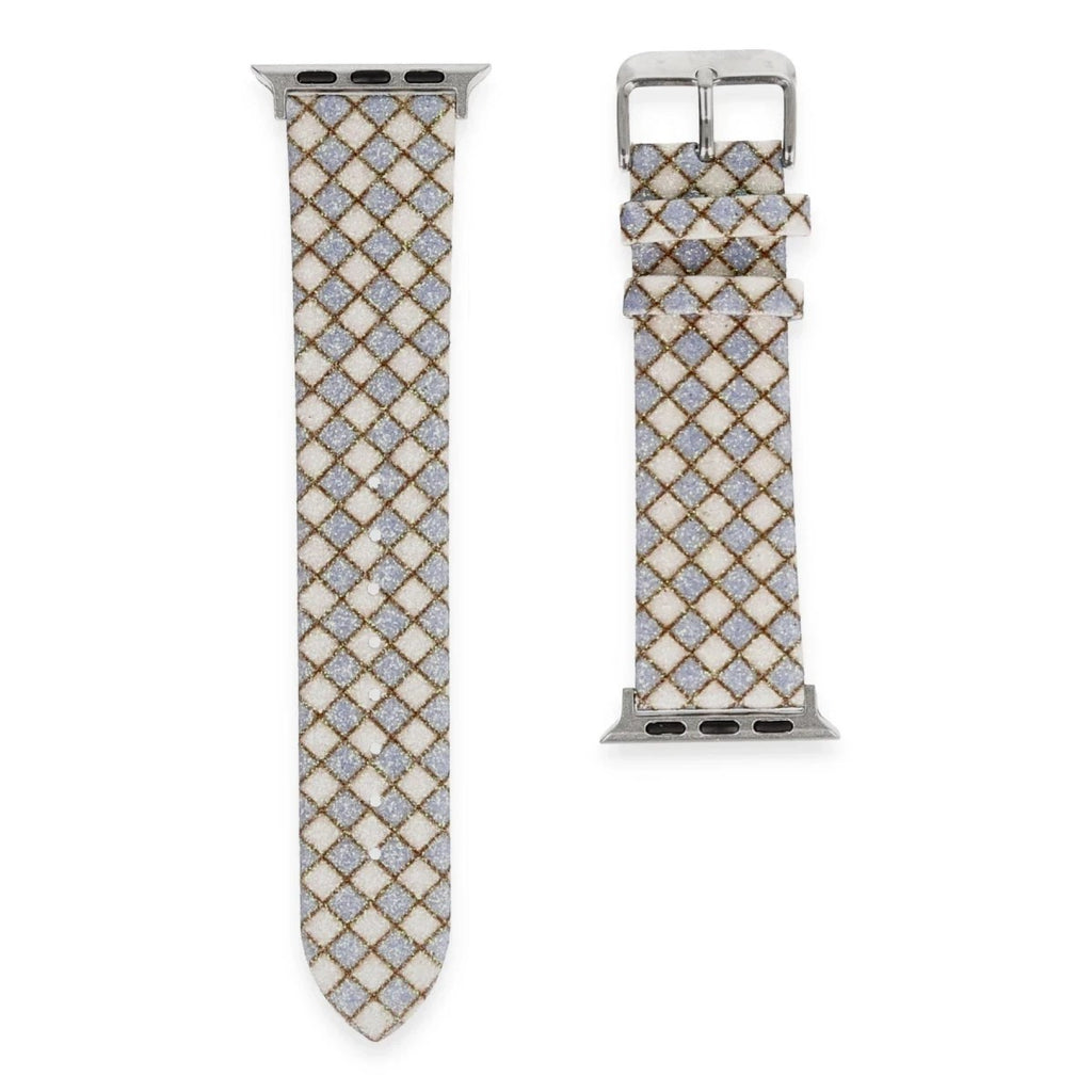 Mey İthalat® Watch 42mm Karo Motif Kordon - Lila