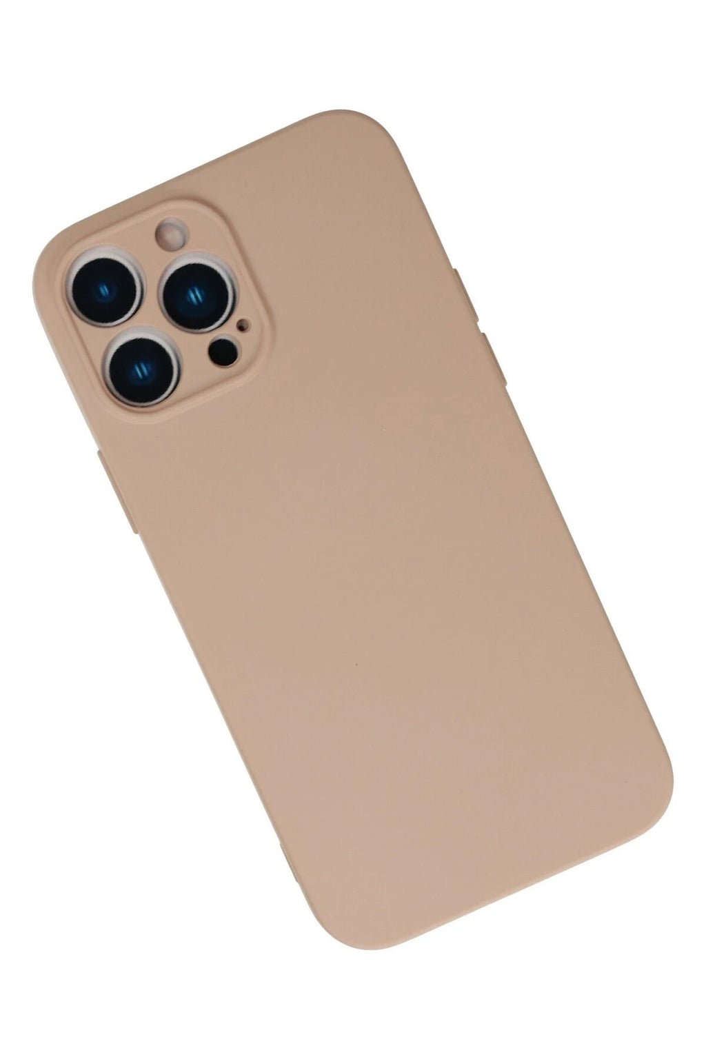 Mey İthalat® iPhone 13 Pro Max Kılıf Nano içi Kadife Silikon - Pudra