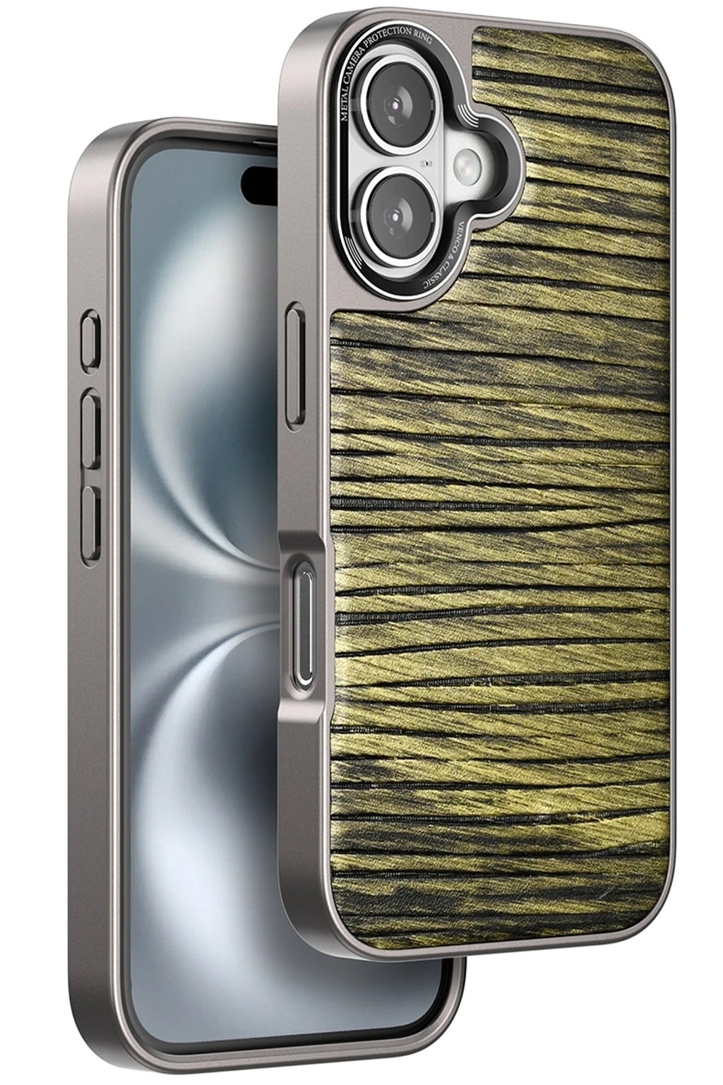 Mey İthalat® iPhone 16 Wave Kapak - Koyu Kahve