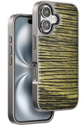 Mey İthalat® iPhone 16 Wave Kapak - Koyu Kahve