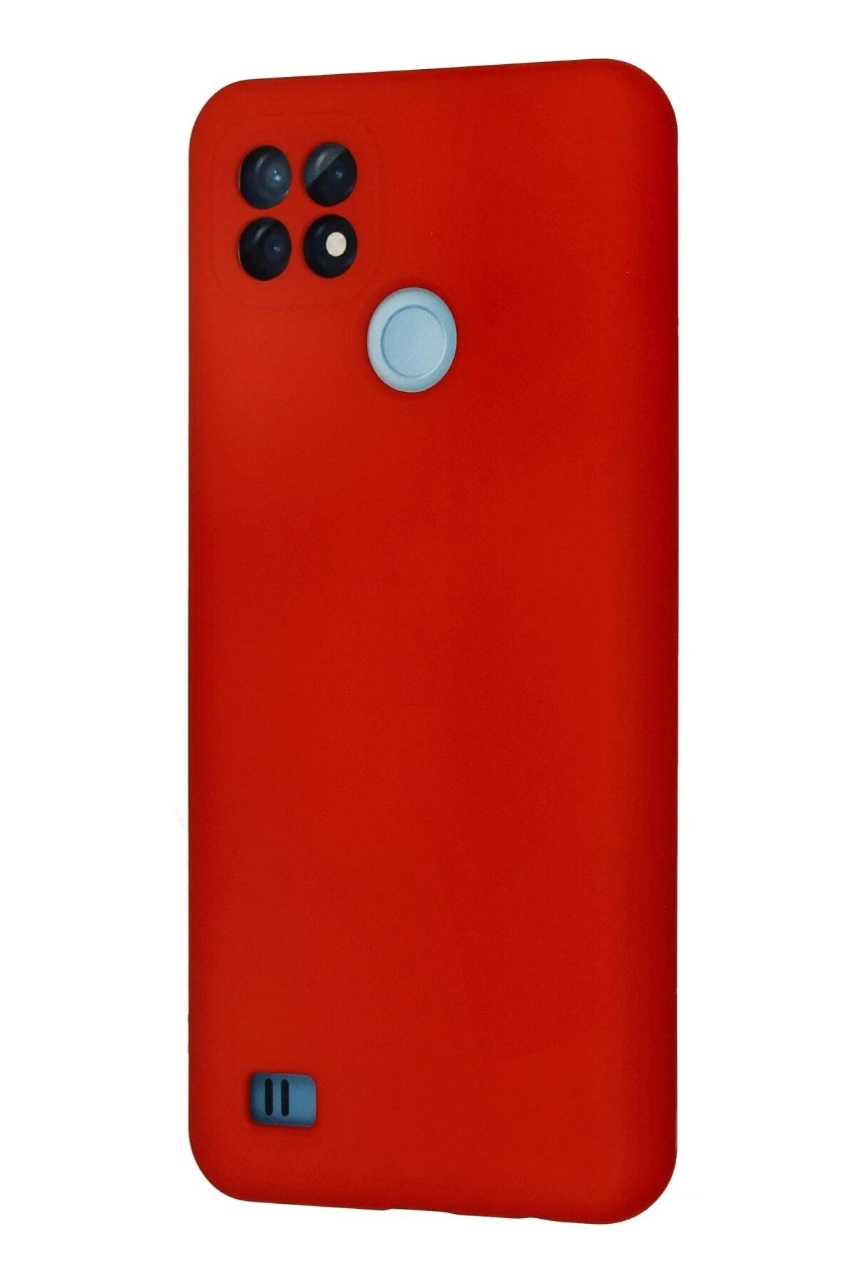 Mey İthalat® Realme C21 Kılıf Nano içi Kadife Silikon - Kırmızı