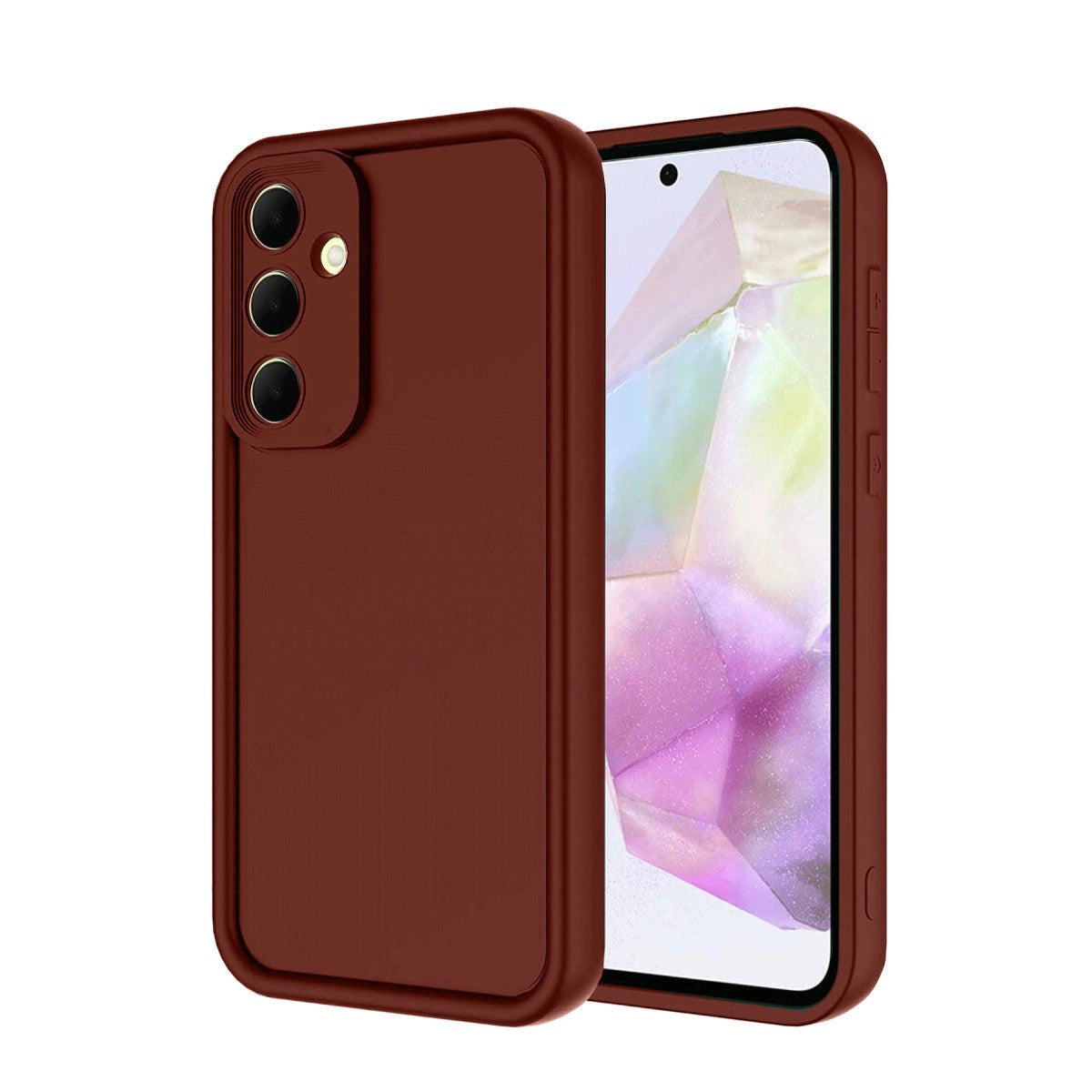 Mey İthalat® Samsung Galaxy A36 Kılıf Viera Silikon - Bordo