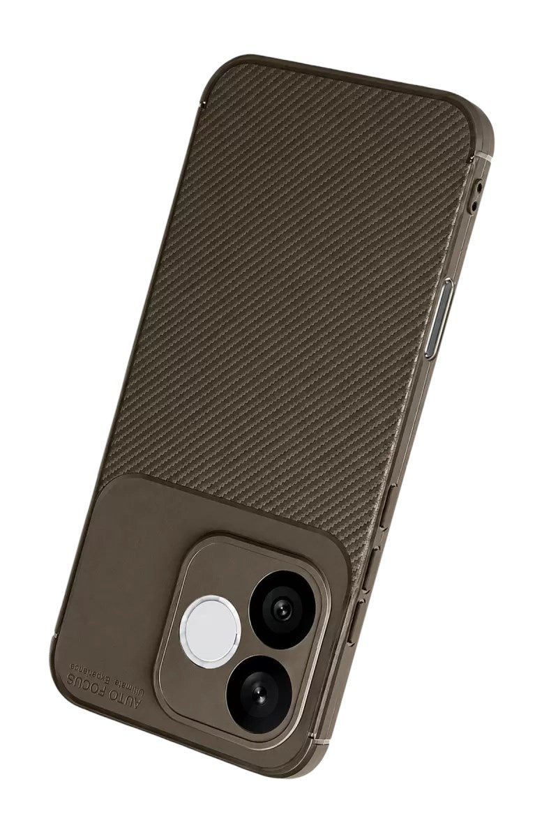 Mey İthalat® Huawei Honor 600 Lite Auto Focus Karbon Kapak - Kahverengi