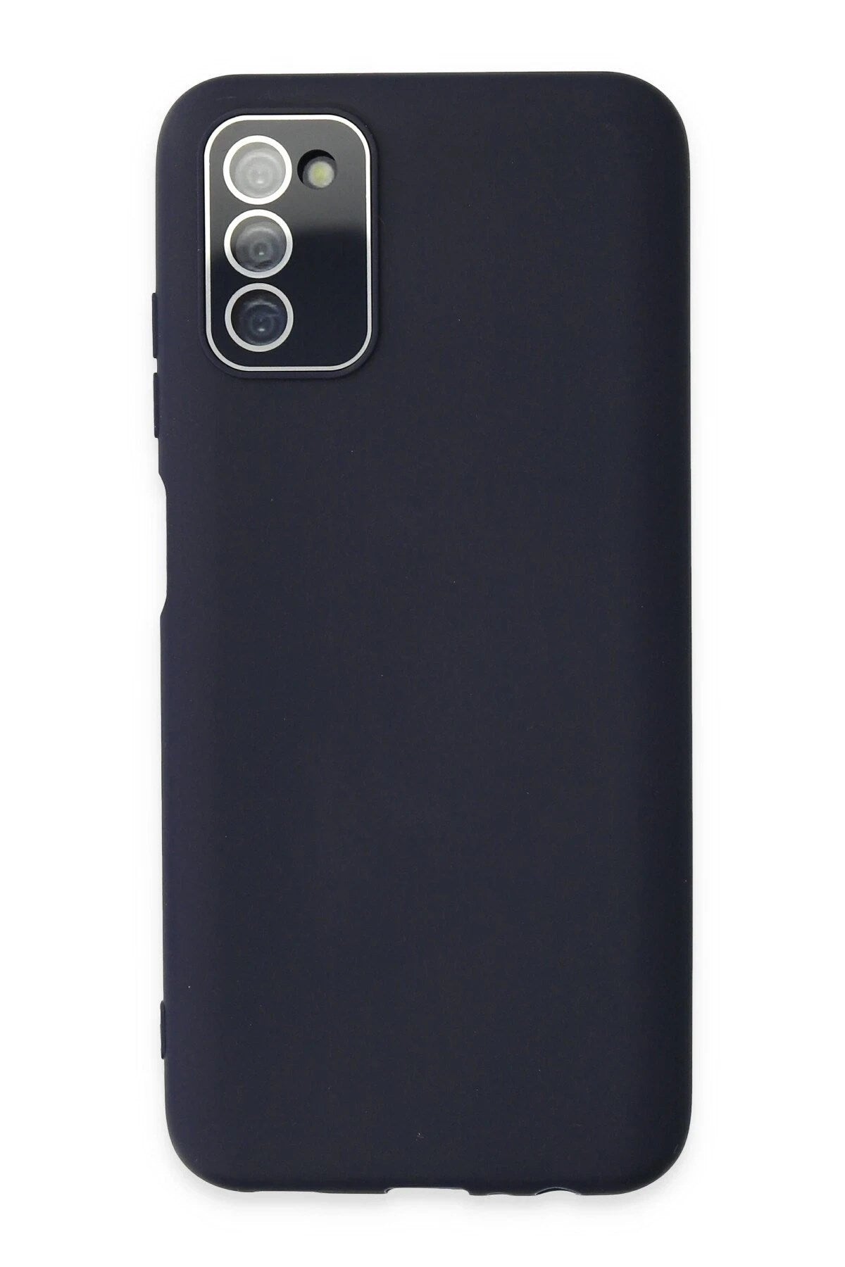 Mey İthalat® Samsung Galaxy A03S Kılıf Lansman Glass Kapak - Lacivert
