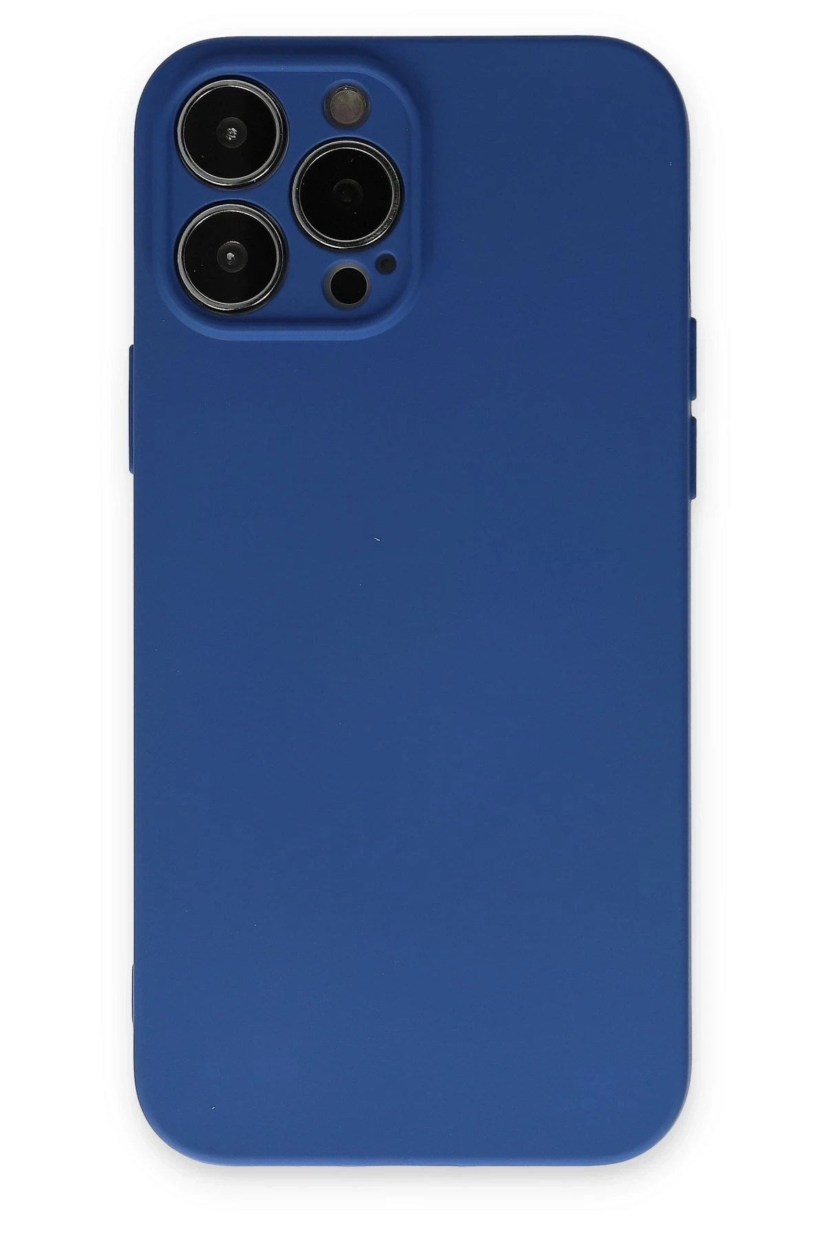 Mey İthalat® iPhone 13 Pro Max Kılıf Nano içi Kadife Silikon - Lacivert