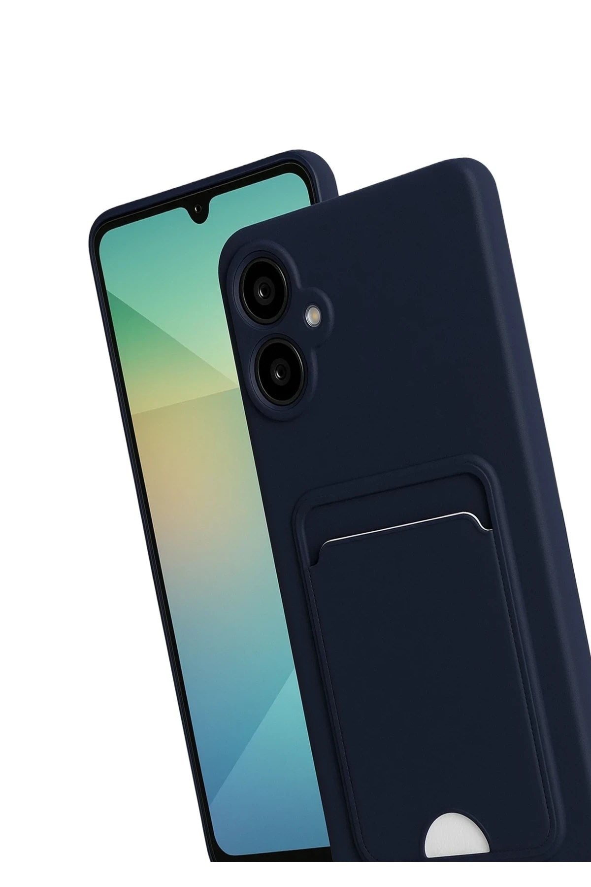 Mey İthalat® Samsung Galaxy A07 4G Kelvin Kartvizitli Silikon - Lacivert