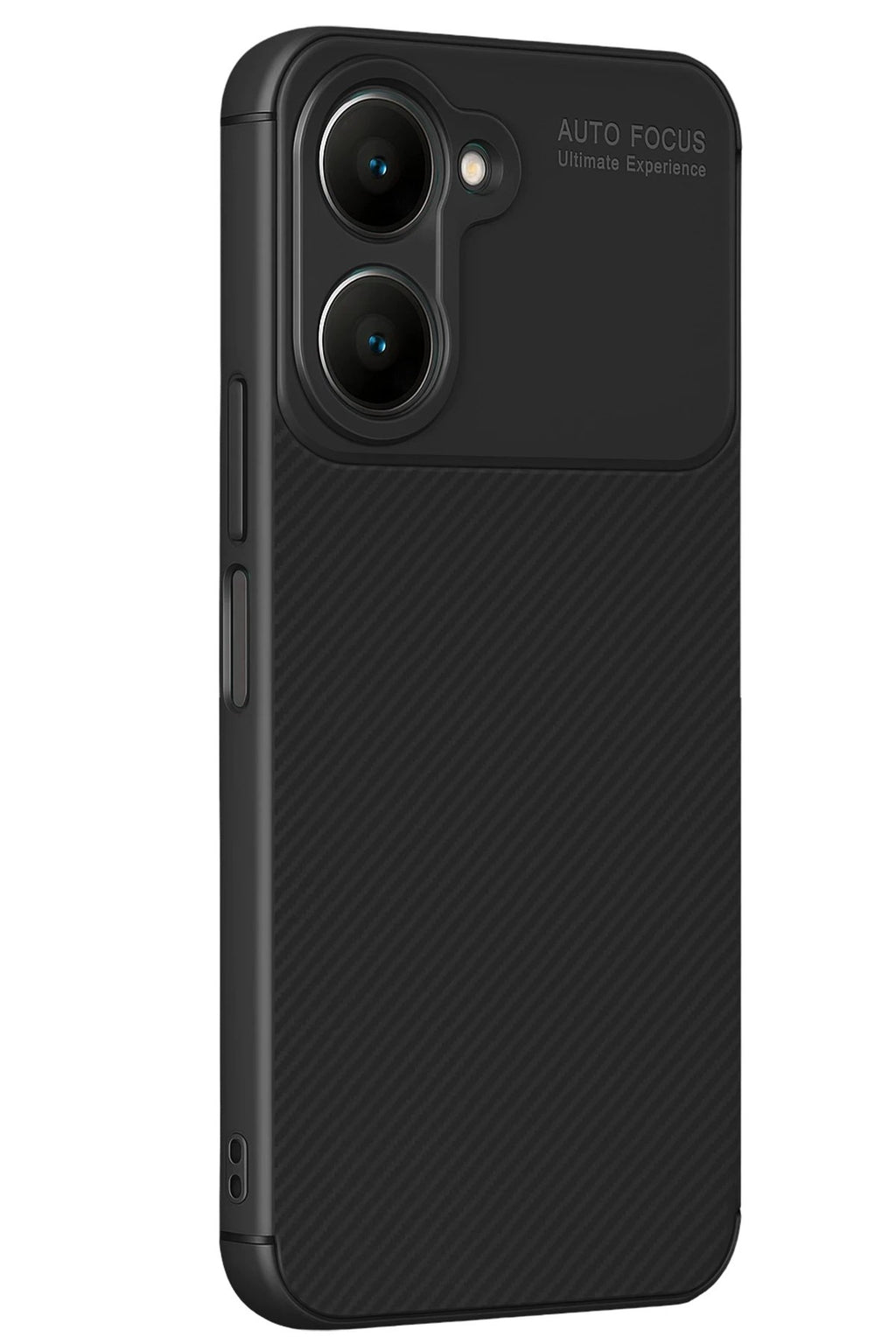Mey İthalat® Vivo Y18 Kılıf Auto Focus Karbon Kapak - Siyah