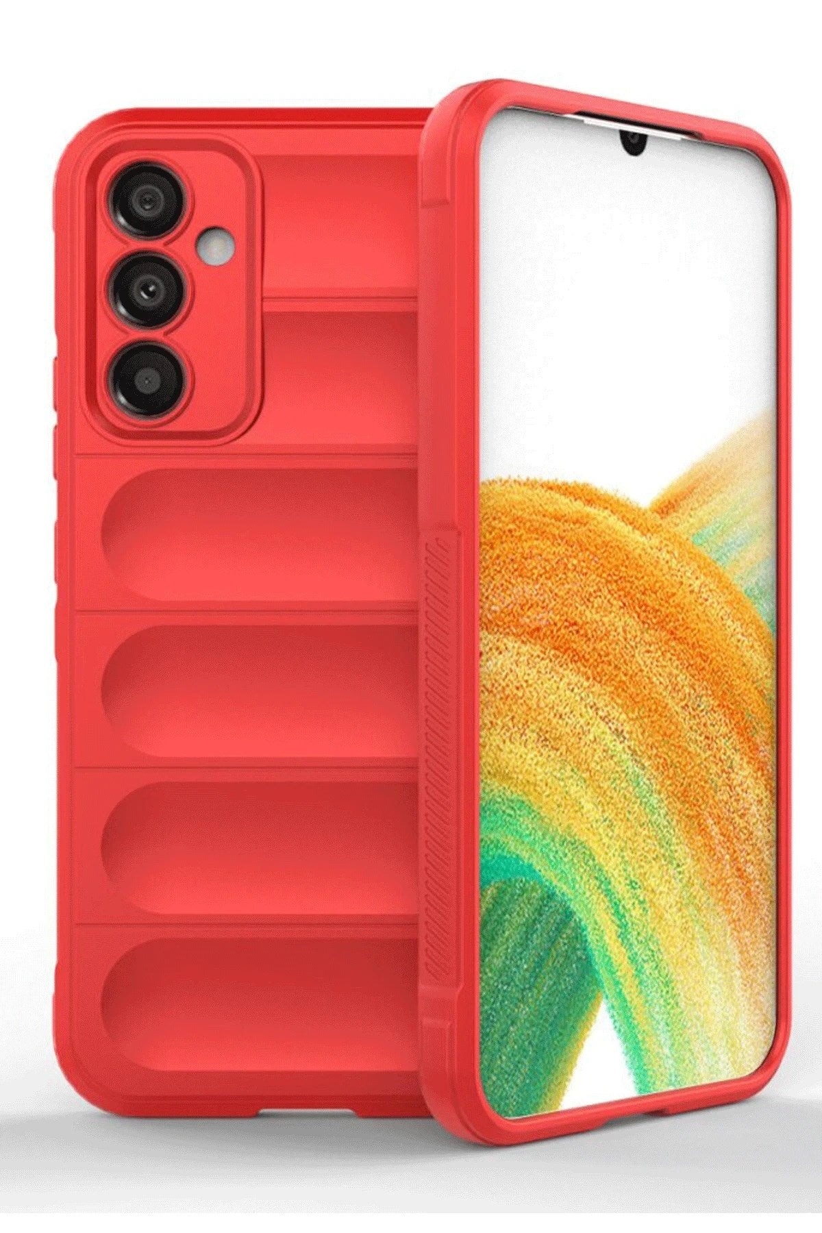Mey İthalat® Samsung A36 Kılıf Optimum Silikon - Kırmızı