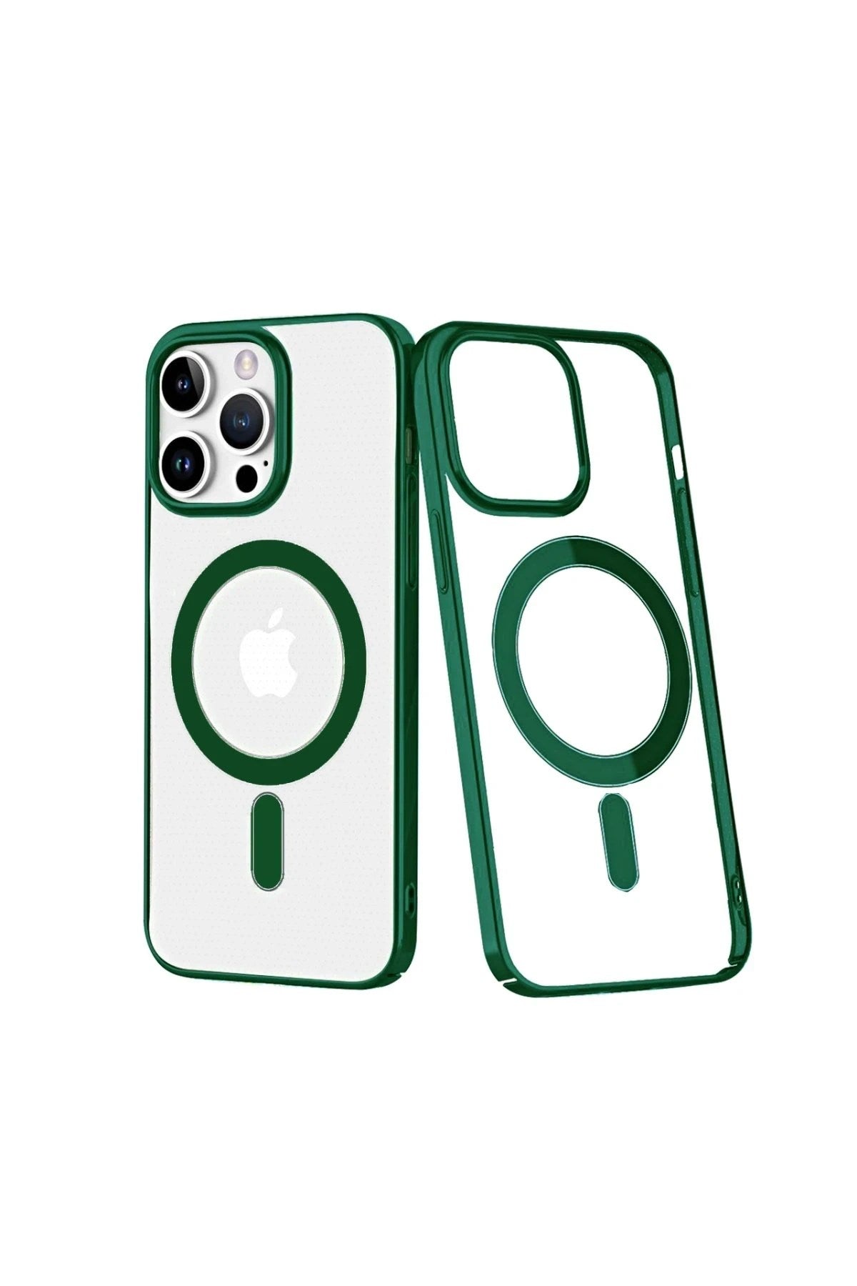 Mey İthalat® iPhone 14 Pro Kılıf Element Magneticsafe Sert Kapak - Köknar Yeşili
