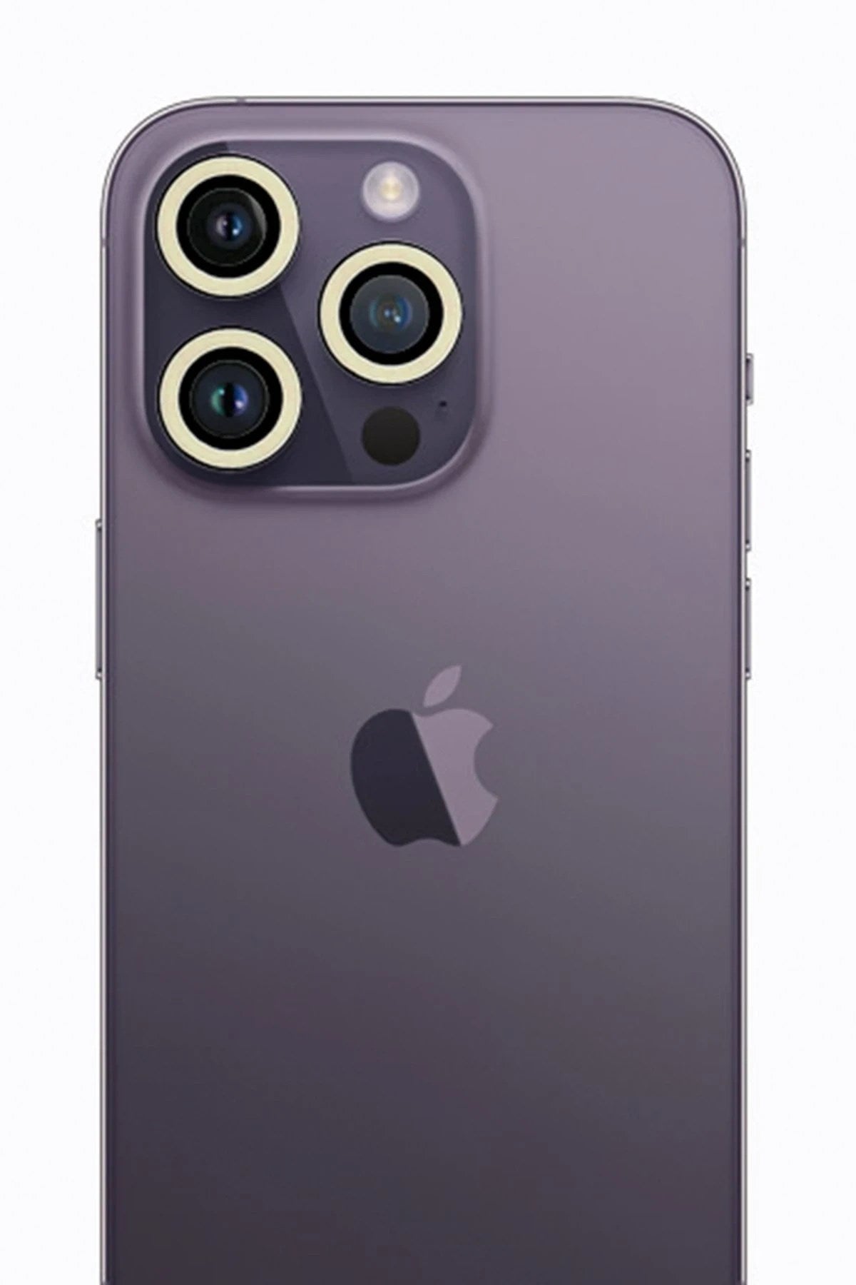 Mey İthalat® iPhone 13 Pro Max Neon Fosforlu Kamera Lens - Beyaz