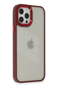 Mey İthalat® iPhone 12 Pro Max Kılıf Dora Kapak - Kırmızı