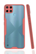 Mey İthalat® Realme C25Y Kılıf Platin Silikon - Pembe