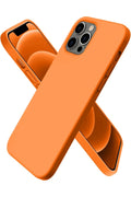 Mey İthalat® iPhone 12 Pro Max Kılıf First Silikon - Turuncu