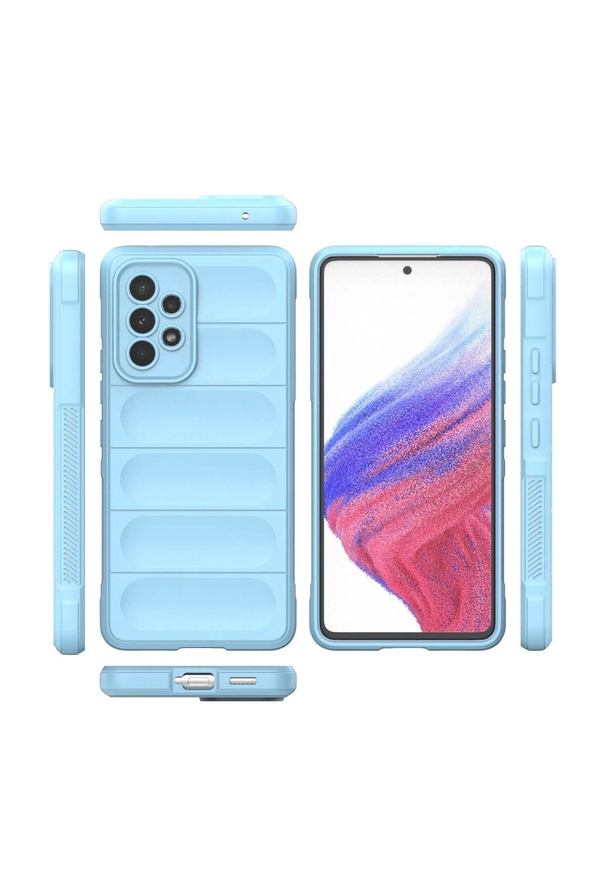 Mey İthalat® Samsung Galaxy A53 5G Kılıf Optimum Silikon - Sky Blue