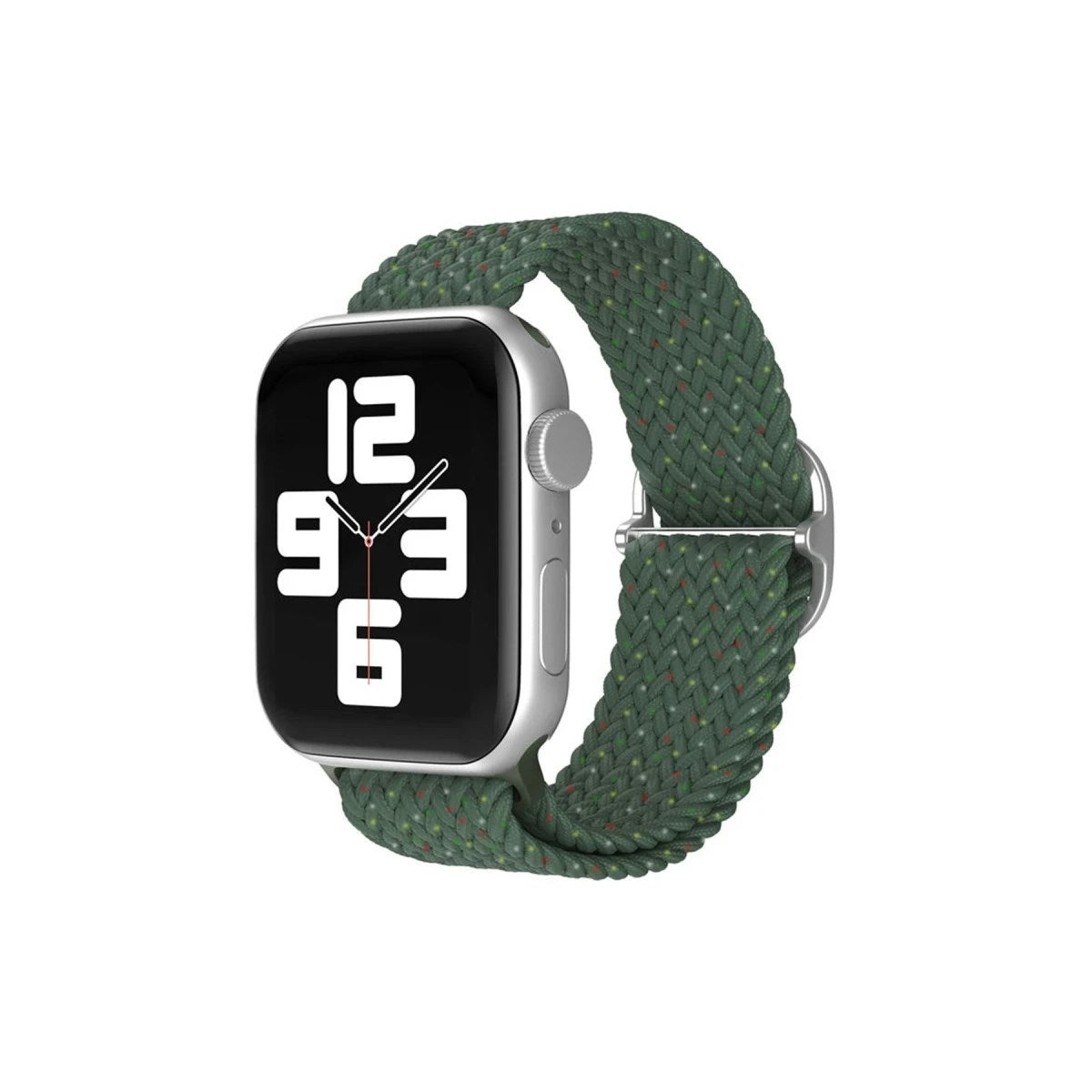 Mey İthalat® Watch 42mm Star Kordon - Benekli Koyu Yeşil