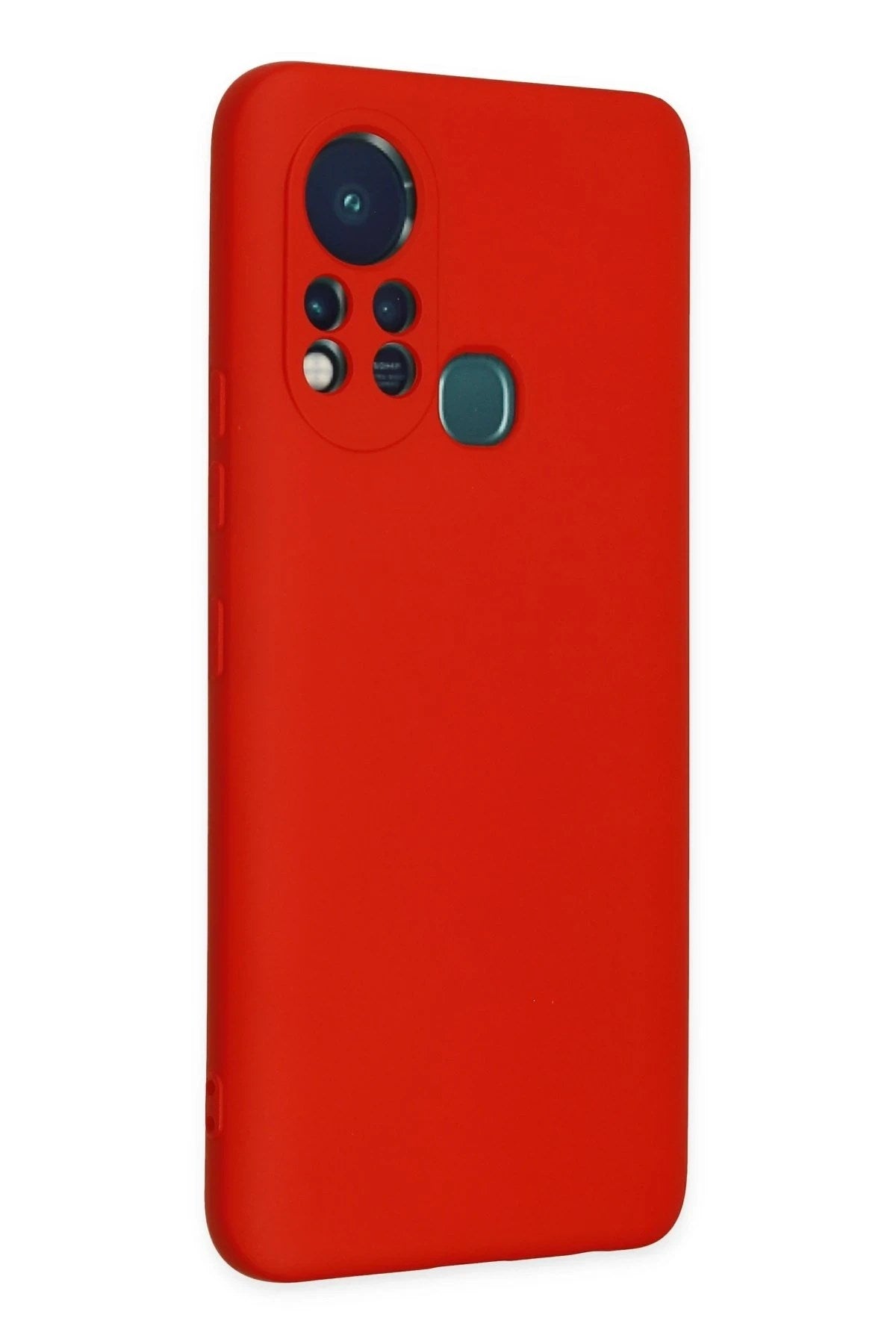 Mey İthalat® İnfinix Hot 11s Kılıf Nano içi Kadife Silikon - Kırmızı