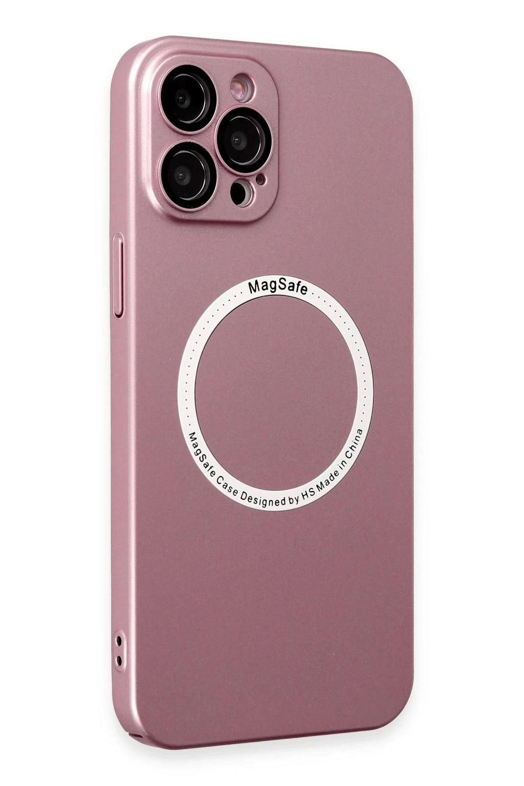 Mey İthalat® iPhone 12 Pro Kılıf Jack Magneticsafe Lens Silikon - Rose Gold