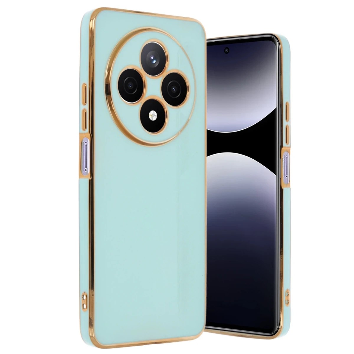 Mey İthalat® Redmi 14C Kılıf Volet Silikon - Açık Yeşil