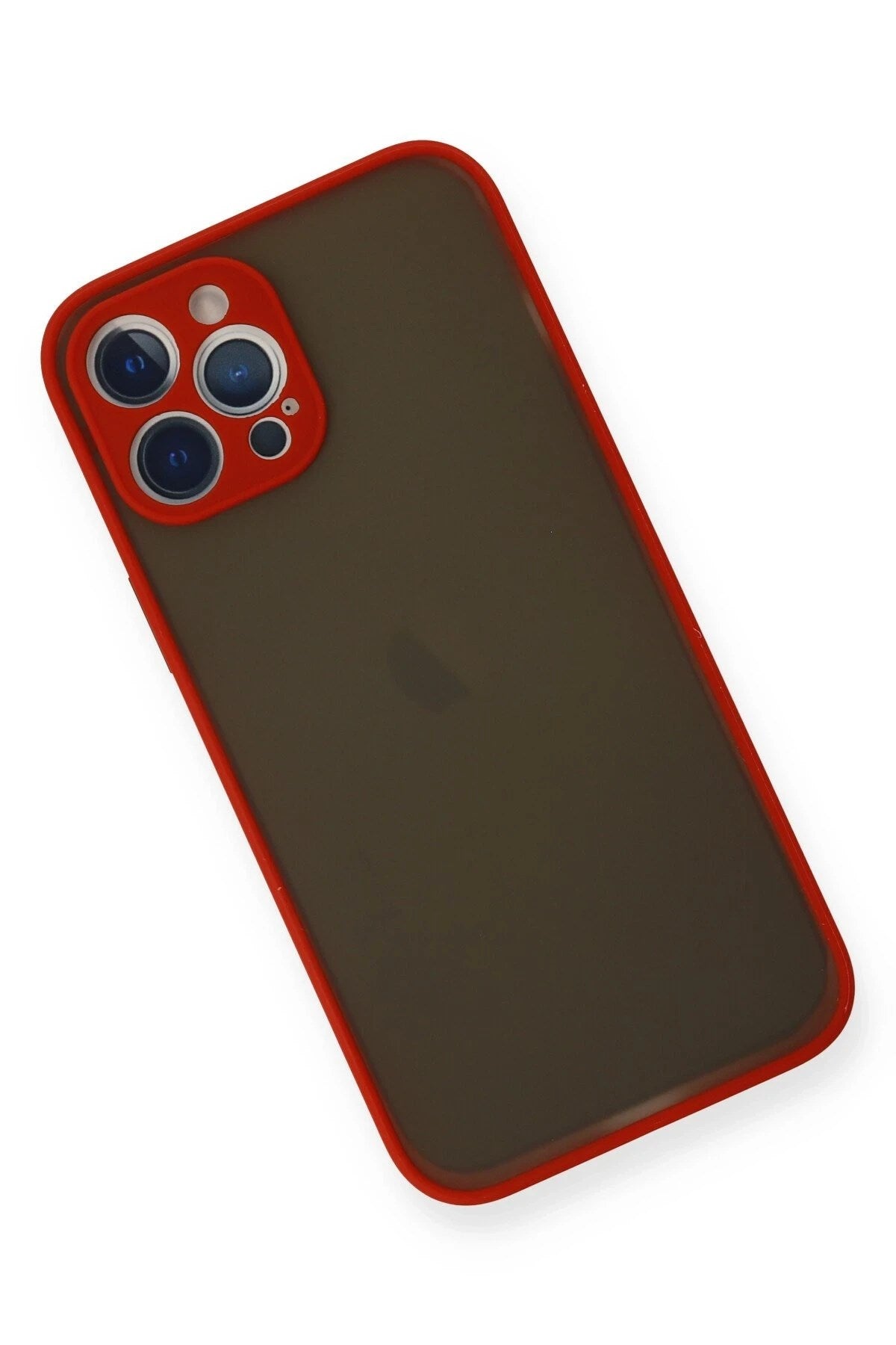 Mey İthalat® iPhone 12 Pro Kılıf Montreal Silikon Kapak - Kırmızı
