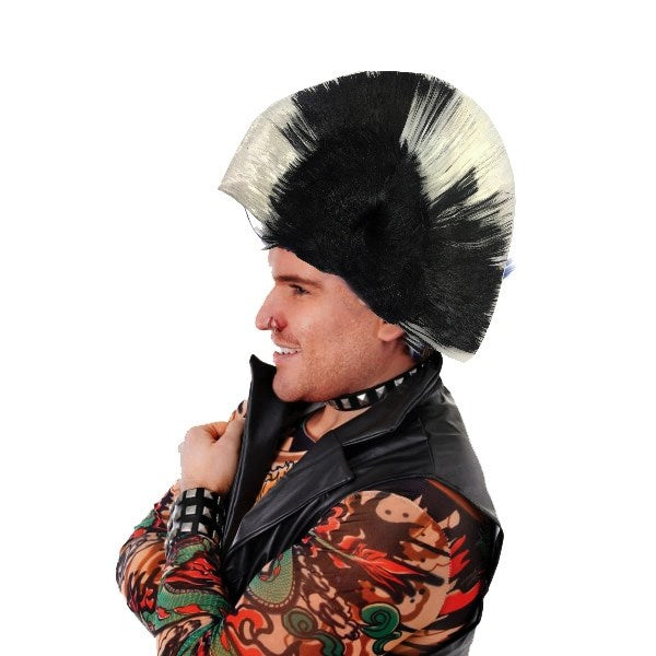 Mey İthalat® Mohican Mohawk Punk Peruk - 70 li 80 li Yıllar Peruk Model 5