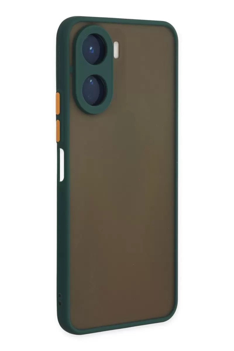 Mey İthalat® Vivo Y16 Kılıf Montreal Silikon Kapak - Yeşil