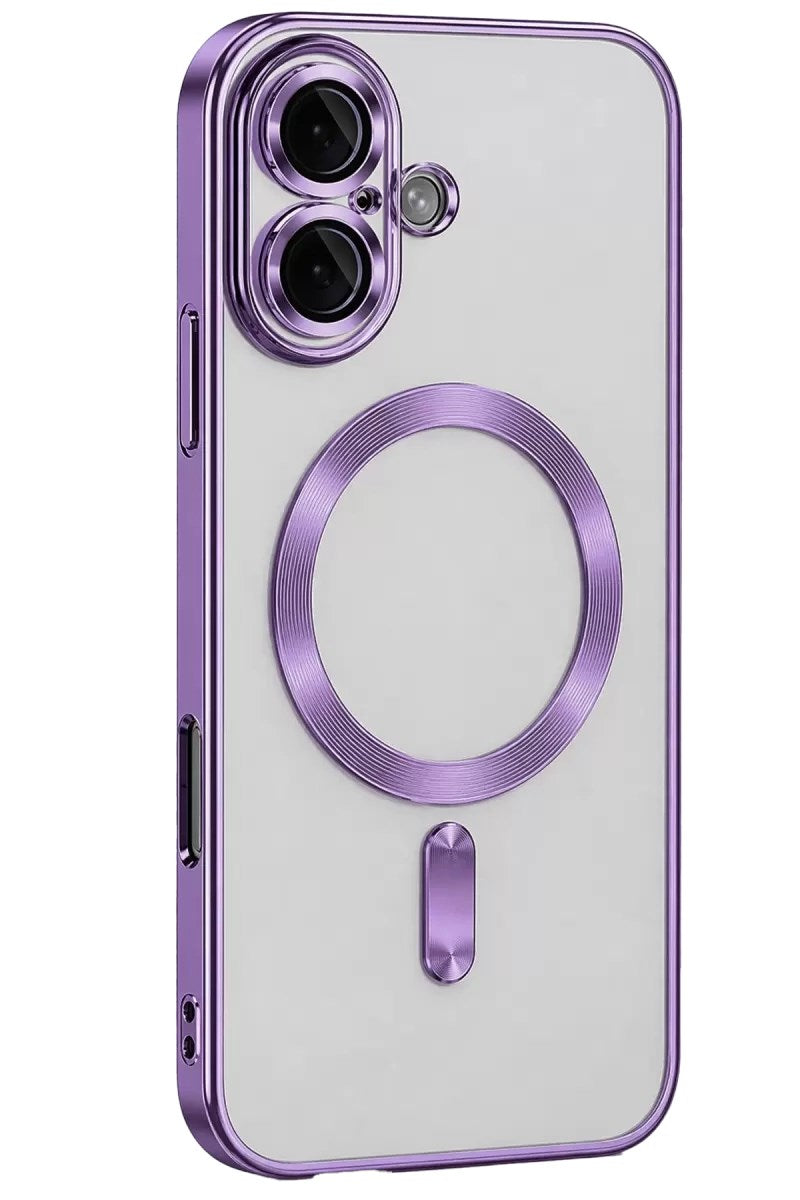 Mey İthalat® iPhone 16 Kılıf Kross Magneticsafe Kapak - Mor
