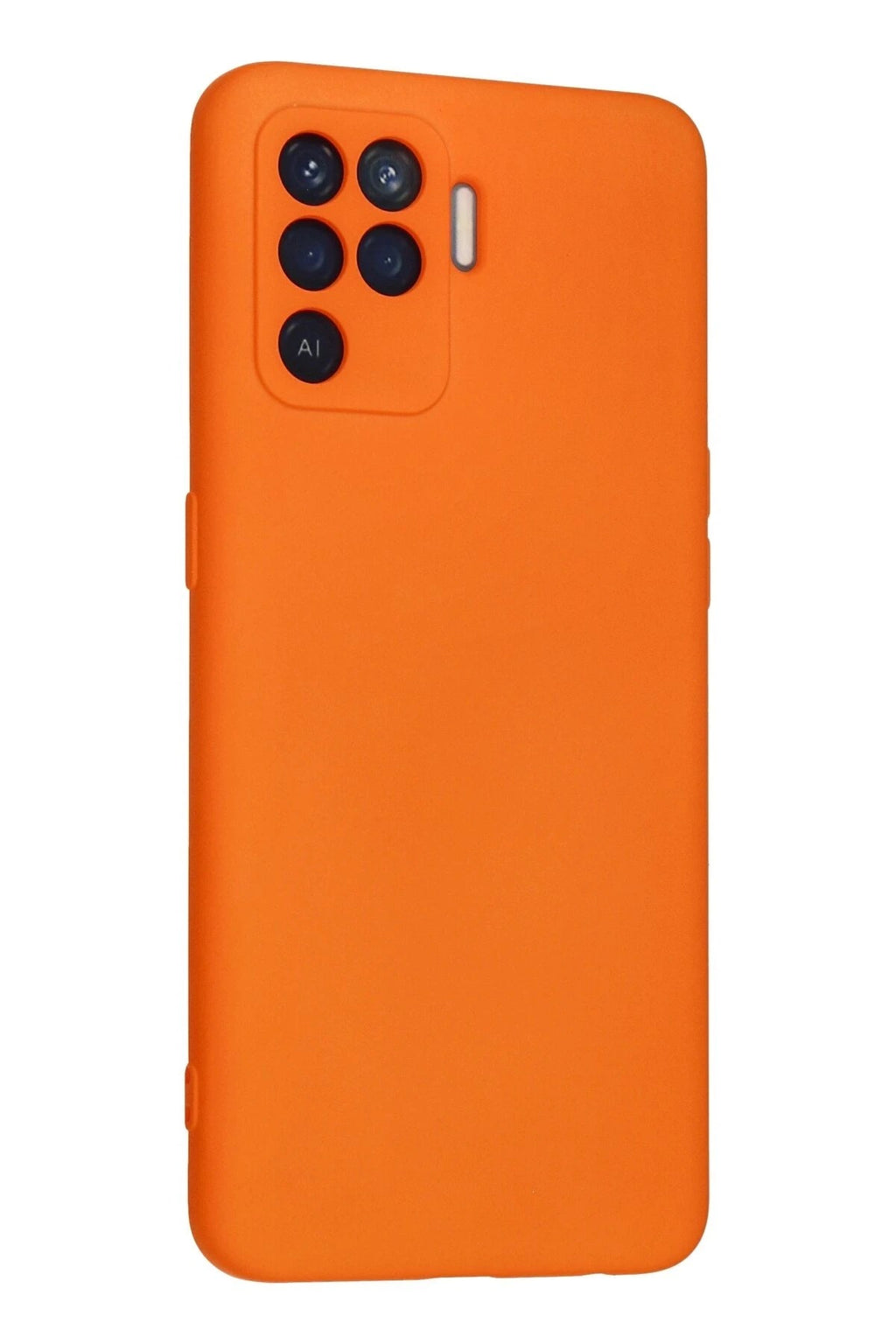 Mey İthalat® Reno 5 Lite Kılıf Nano içi Kadife Silikon - Turuncu