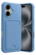 Mey İthalat® iPhone 17 Kelvin Kartvizitli Silikon - Mavi