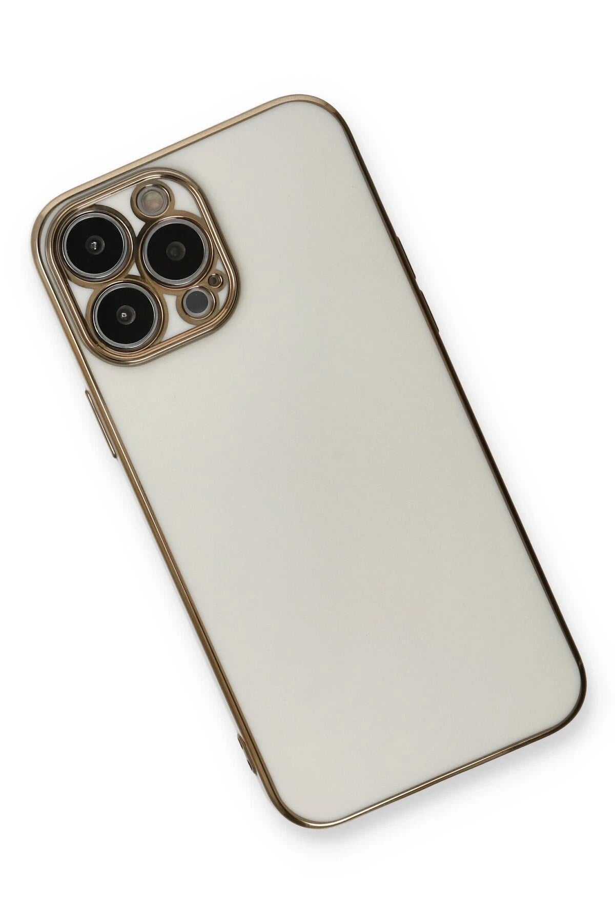 Mey İthalat® iPhone 13 Pro Kılıf Volet Silikon - Beyaz