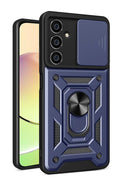 Mey İthalat® Samsung Galaxy A05S Kılıf Pars Lens Yüzüklü Silikon - Lacivert