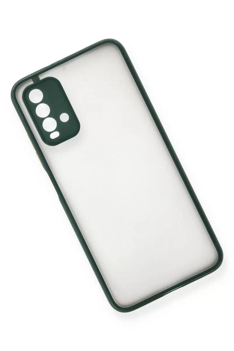 Mey İthalat® Redmi 9T Kılıf Montreal Silikon Kapak - Yeşil