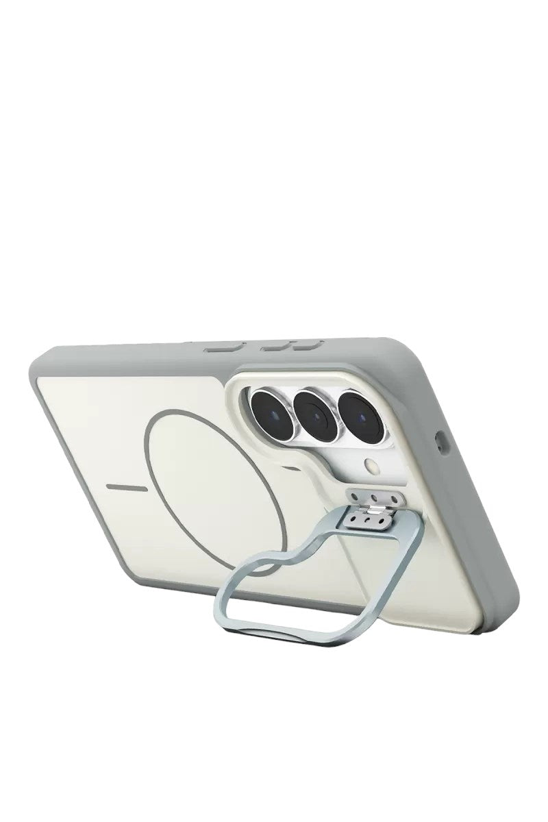 Mey İthalat® Samsung Galaxy S26 Pale Magsafe Standlı Kapak - Beyaz
