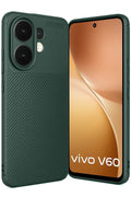 Mey İthalat® Vivo V60 5G Auto Focus Karbon Kapak - Koyu Yeşil