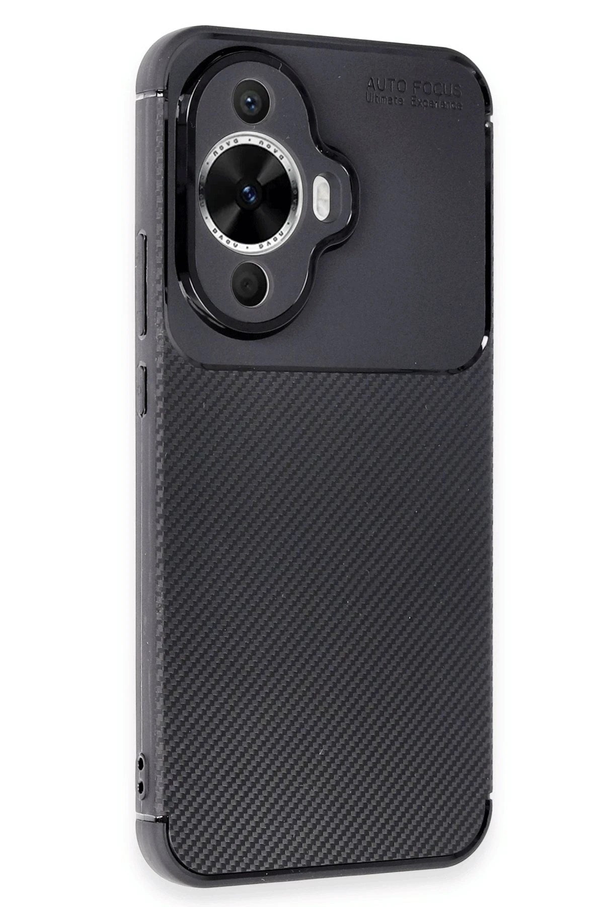 Mey İthalat® Huawei Nova 12S Kılıf Auto Focus Karbon Kapak - Siyah
