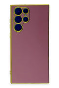 Mey İthalat® Samsung Galaxy S22 Ultra Kılıf Volet Silikon - Kırmızı