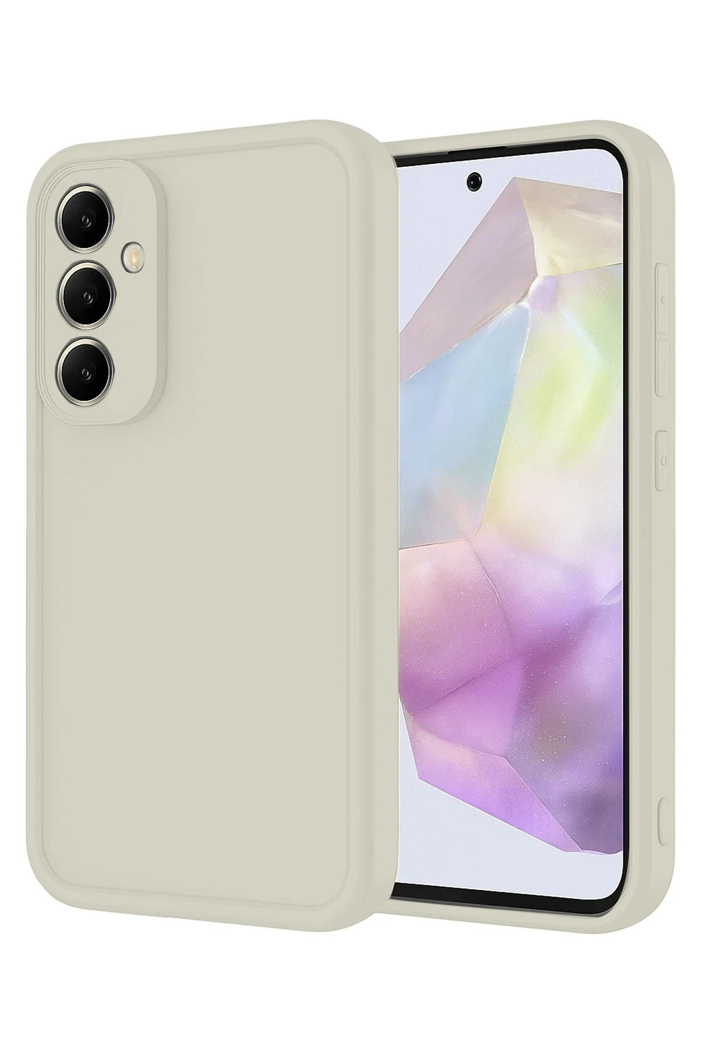 Mey İthalat® Samsung Galaxy A56 Kılıf Viera Silikon - Krem