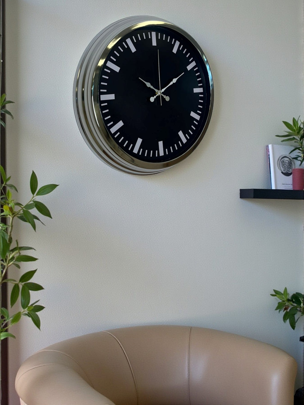 Elegance 40 Cm Metal Dekoratif Duvar Saati
