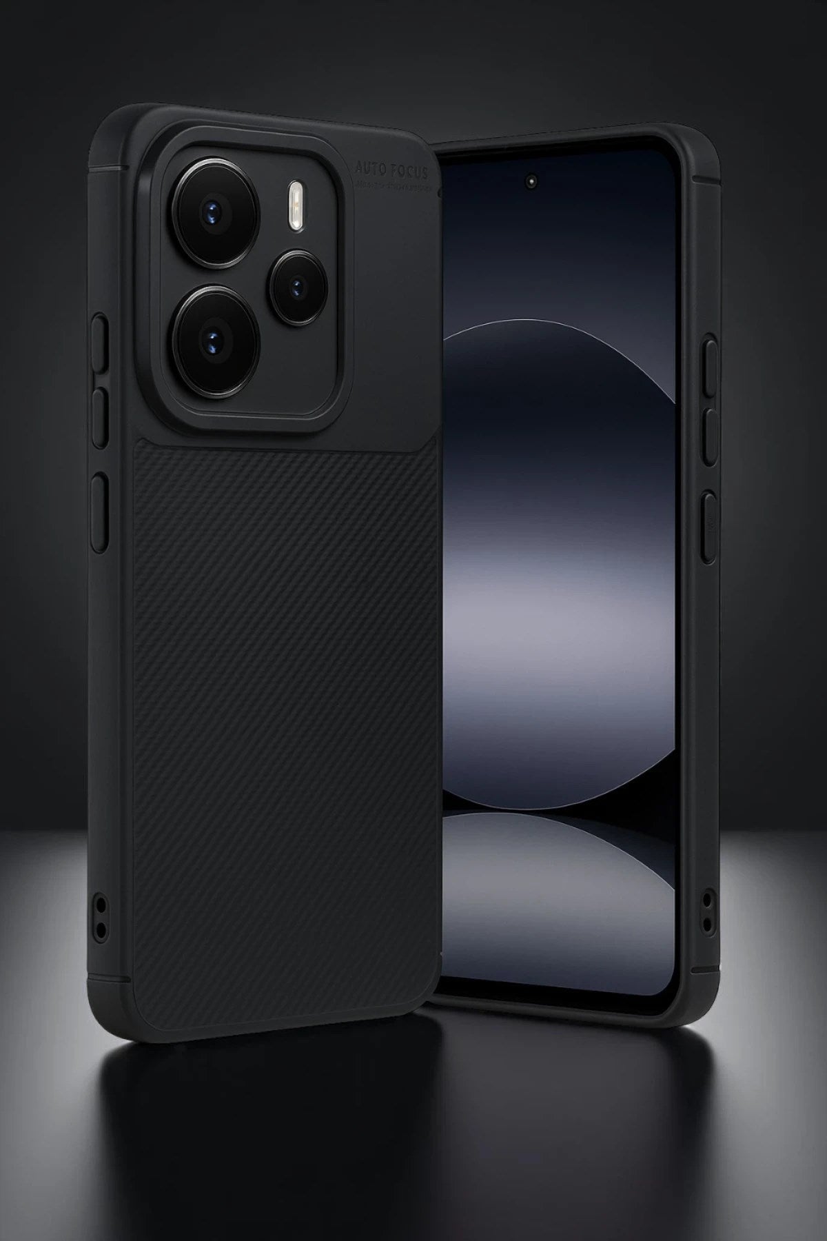 Mey İthalat® Note 14 5G Auto Focus Karbon Kapak - Siyah