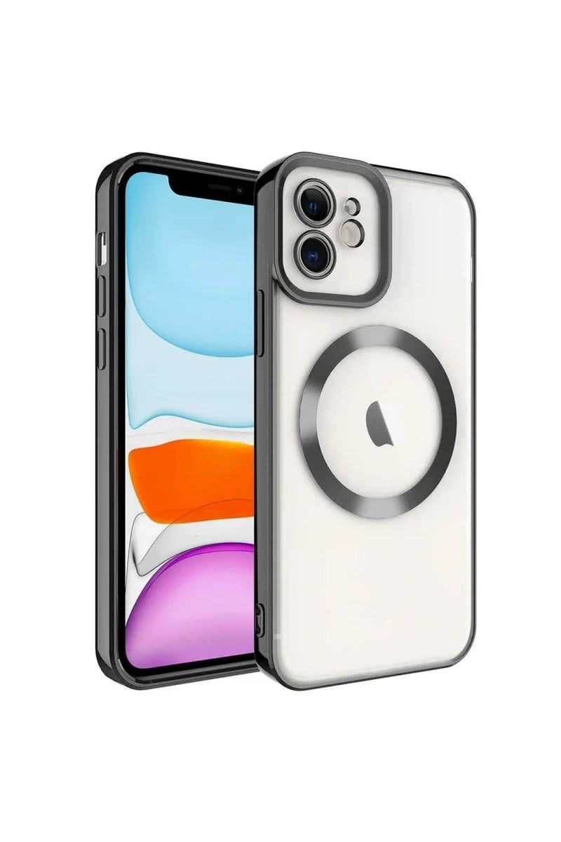 Mey İthalat® iPhone 12 Kılıf Kross Magneticsafe Kapak - Siyah