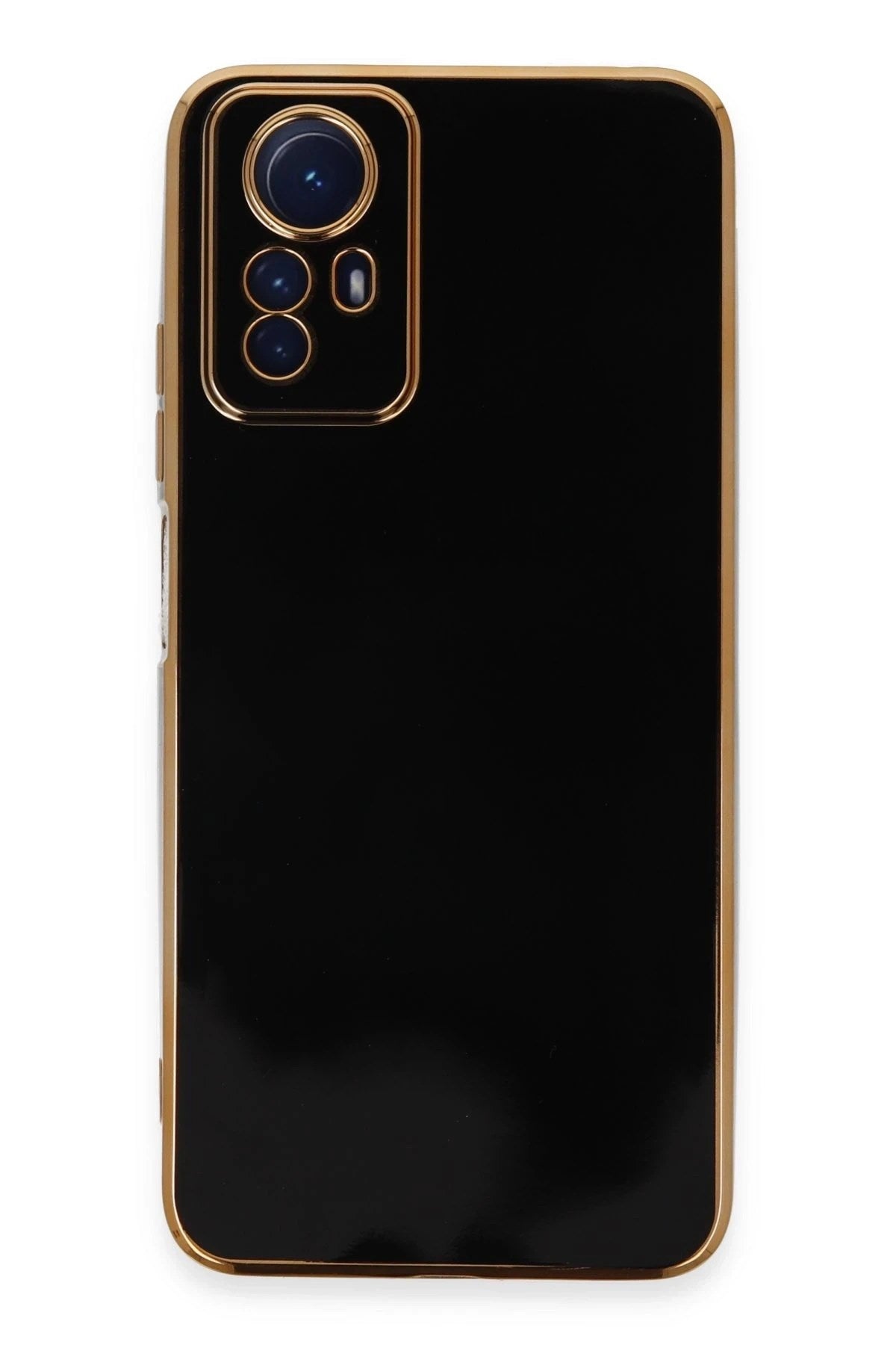 Mey İthalat® Redmi Note 12S Kılıf Volet Silikon - Siyah